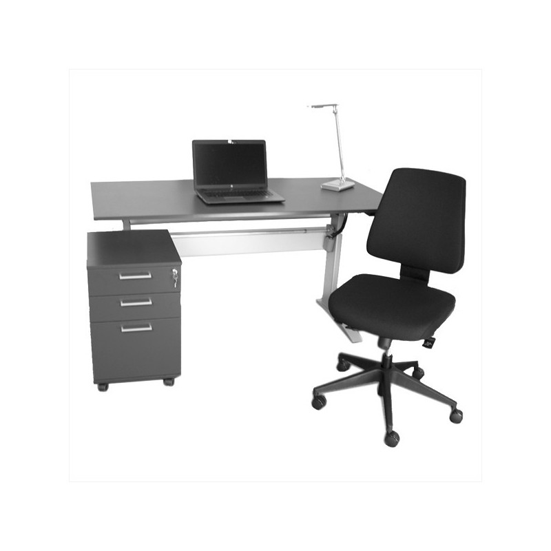 Canadian kontorsæt. kontorstol med hævesænkebord