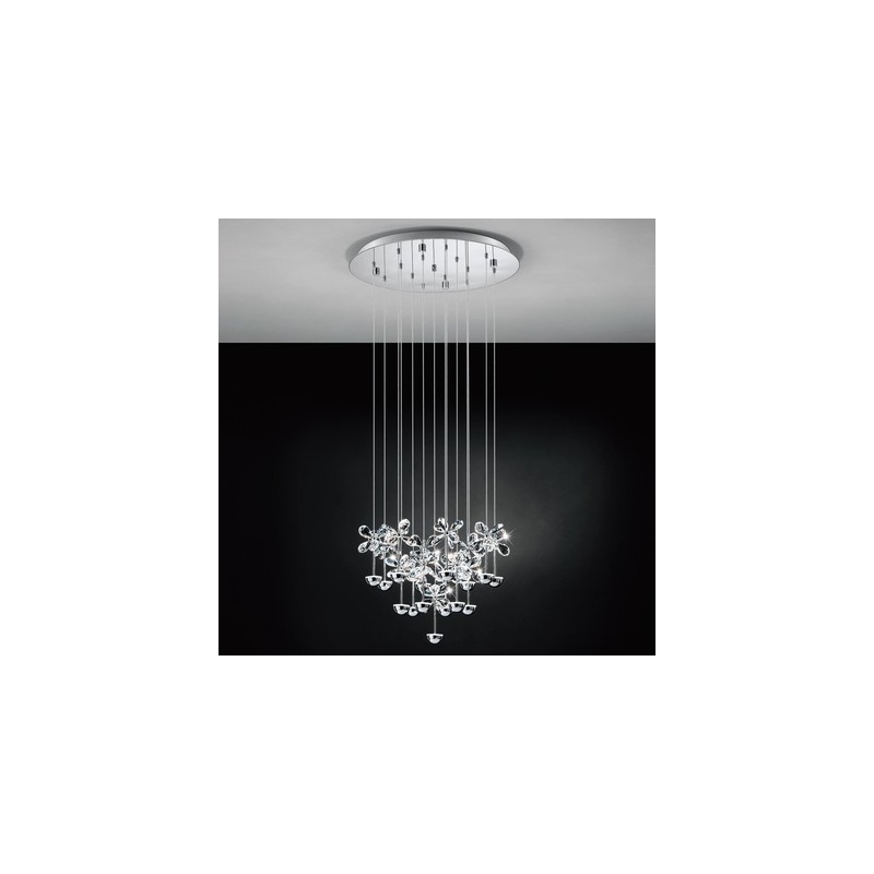 EGLO PIANOPOLI KLYNGE Ø500 KROM/KRYSTAL