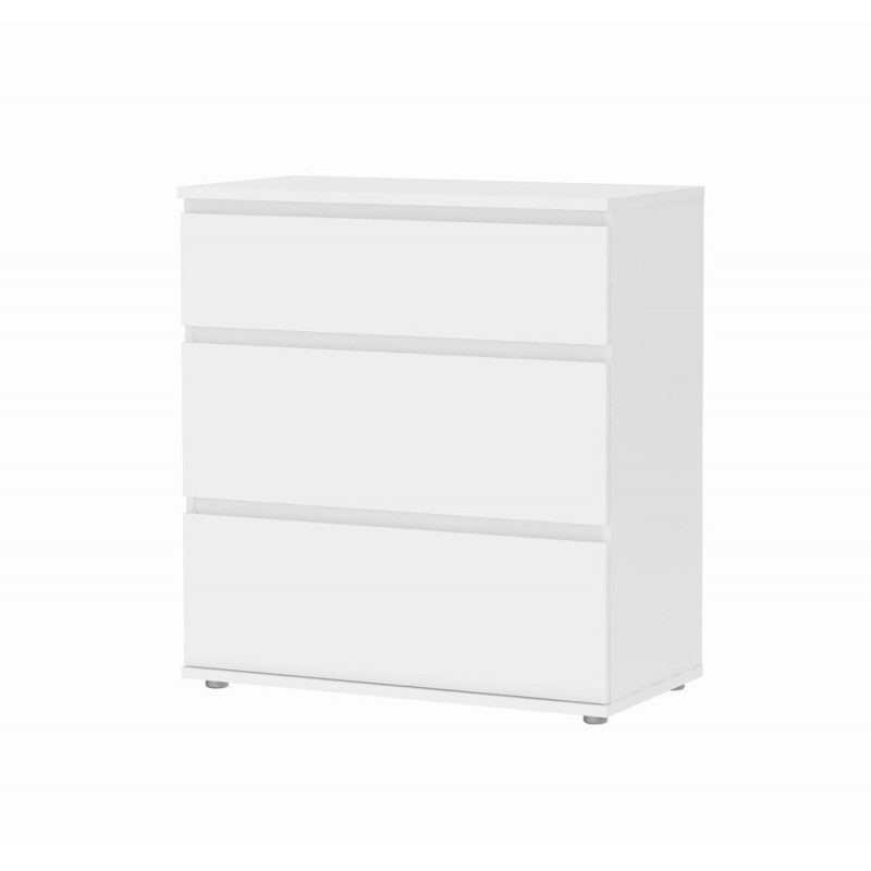 Millennium kommode m. 3 skuffer - Hvid