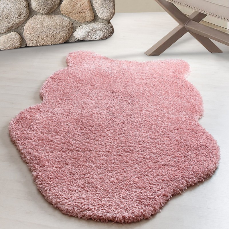 Schaffel 1000 tæppe - Rosa - 60X100 (Pelset)
