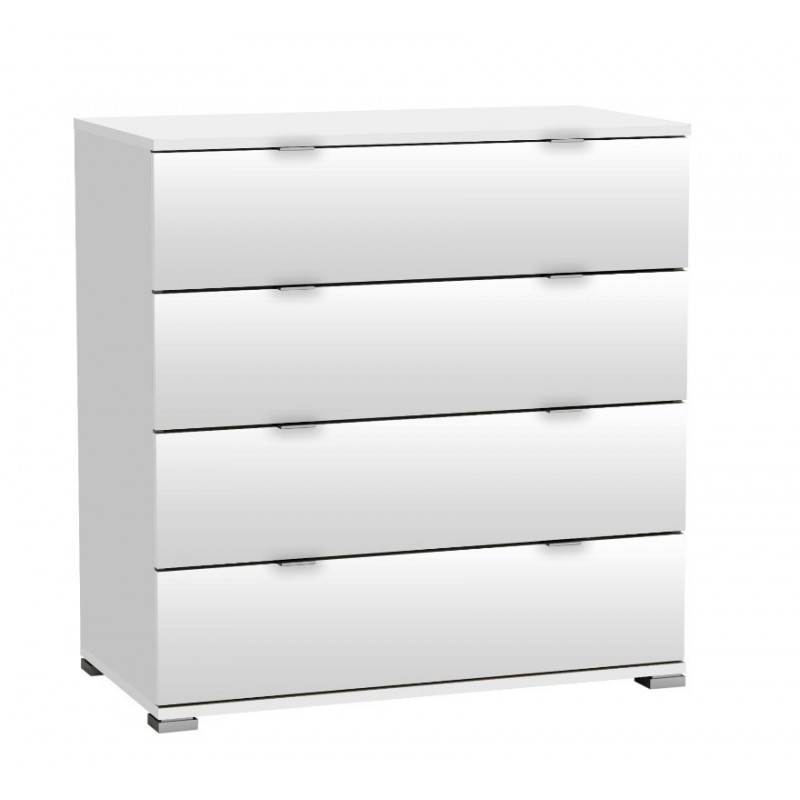 Patricia kommode m. 4 skuffer - Hvid OUTLET