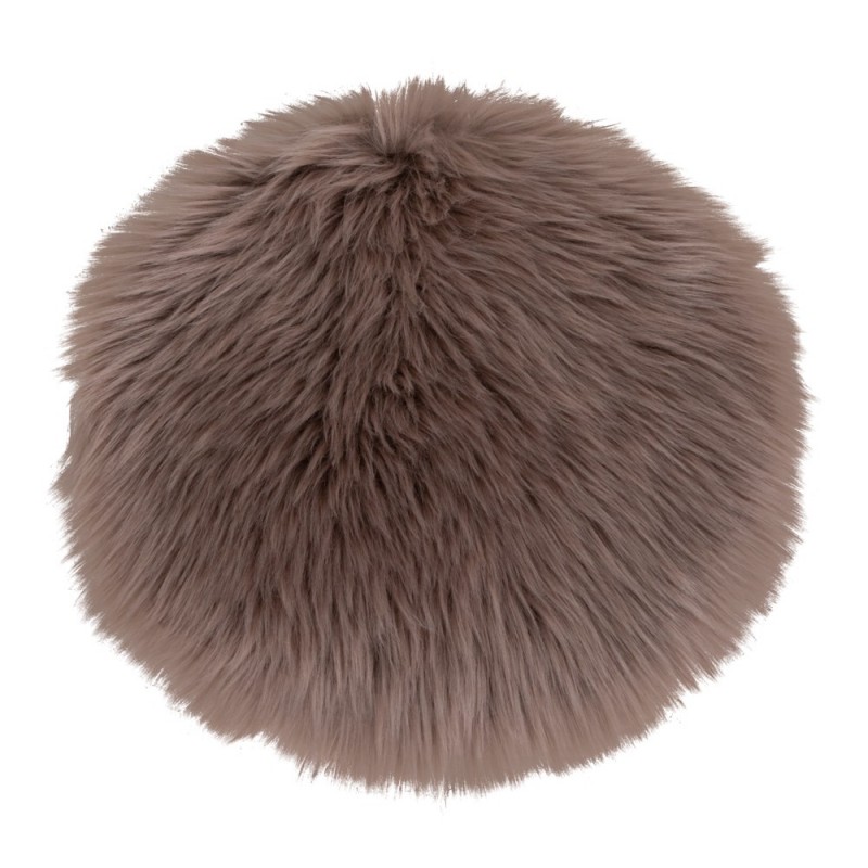 HOUSE NORDIC Imiteret Lammeskindshynde, rund - mushroom polyester (Ø35)