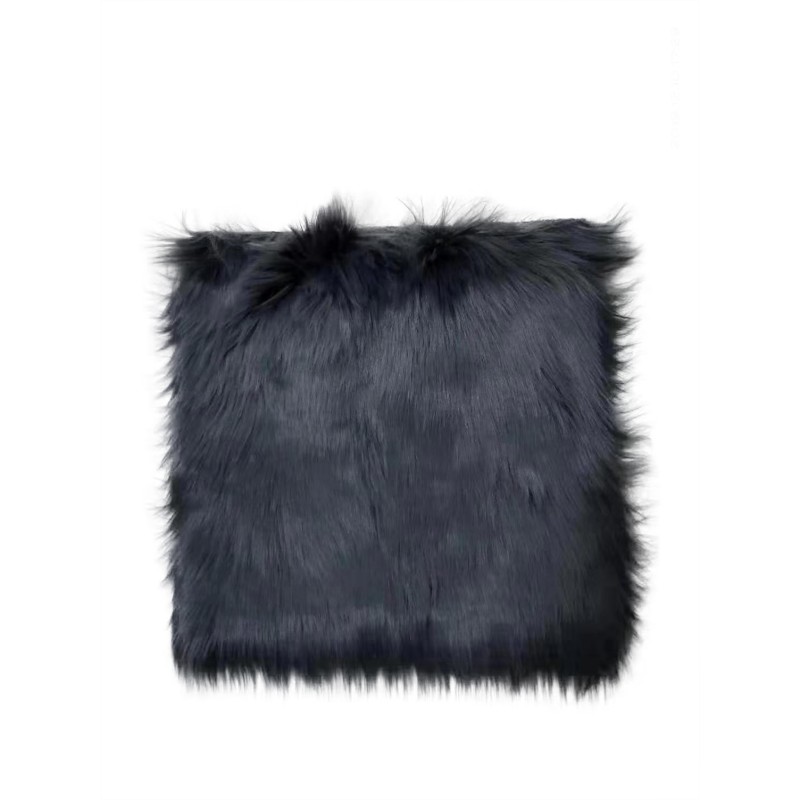 HOUSE NORDIC Imiteret Lammeskindshynde, kvadratisk - grå polyester (40x40)