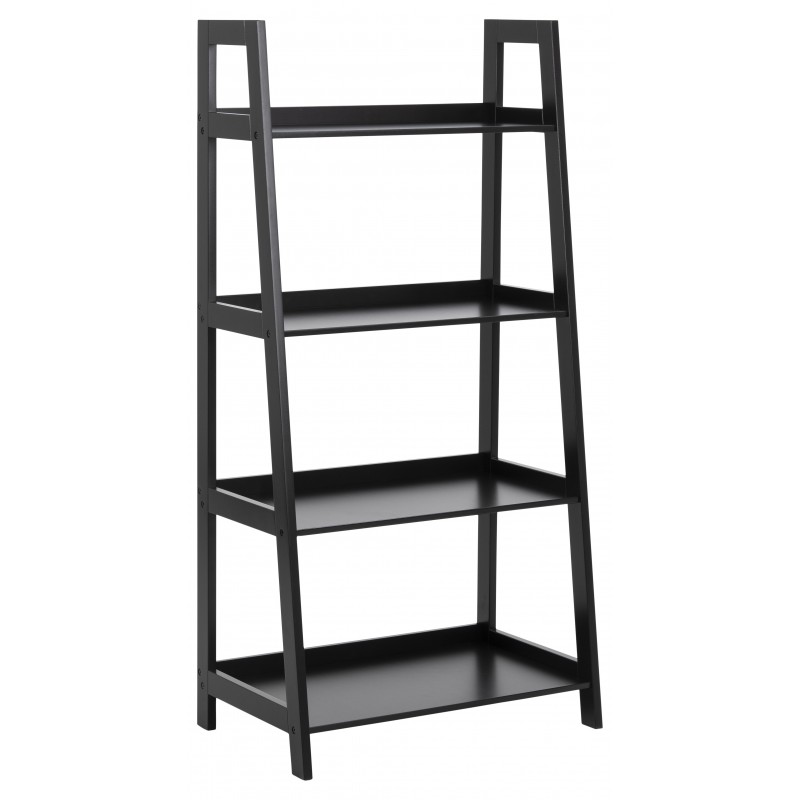 Reol Signature Ylisse sort MDF 4 hylder - 130x63x40 cm