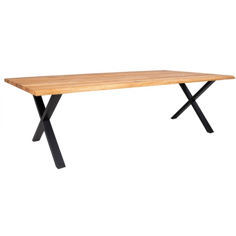 CURVE Spisebord Olieret eg 300x100cm med bølget kant