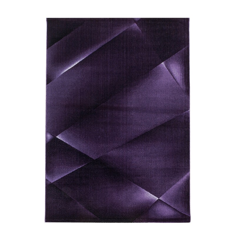 Costa Kortluvet Tæppeløber Abstrakt - Lilla - 80x250 (Løber)