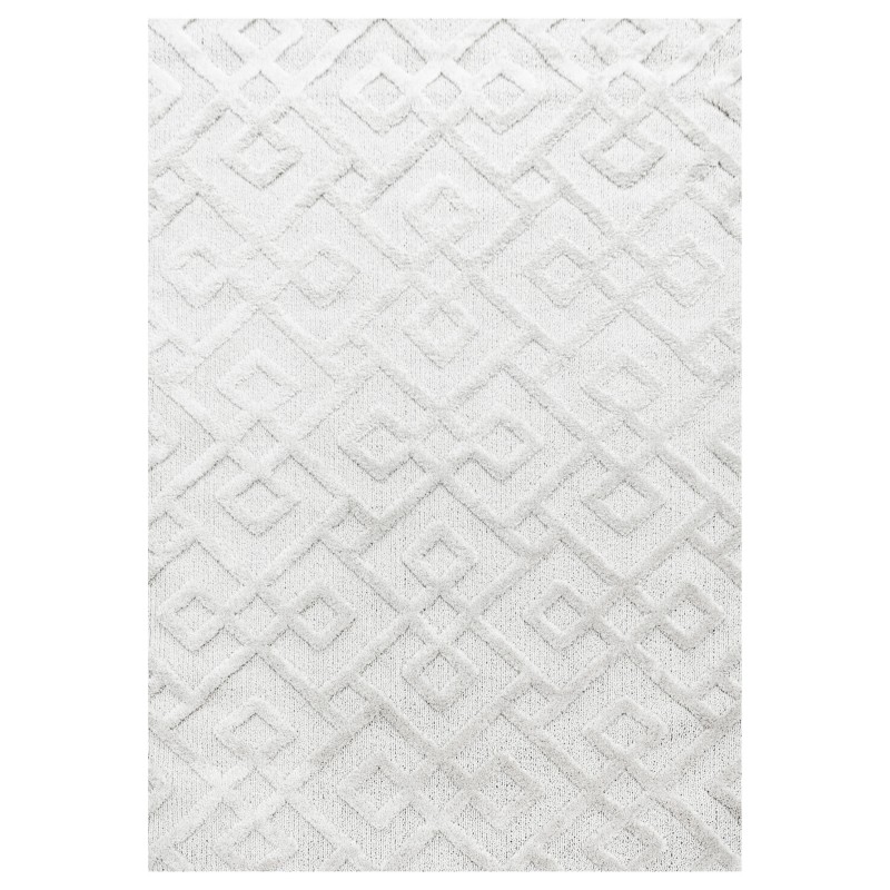 Pisa Shaggy Tæppeløber Geometrisk - Creme - 60x110 (Løber)