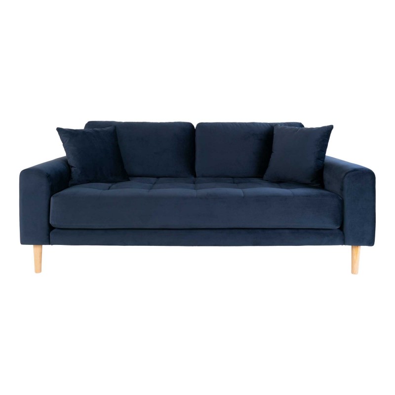 Lido 2,5 Personers Sofa - Sofa i mørkeblåt velour