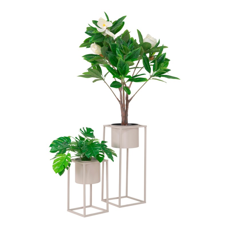 Marla Blomsterstandere - 2 blomsterstandere i grå-beige
