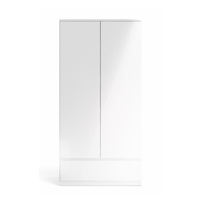 Garda klædeskab 99 cm 2 låger - Hvid billede