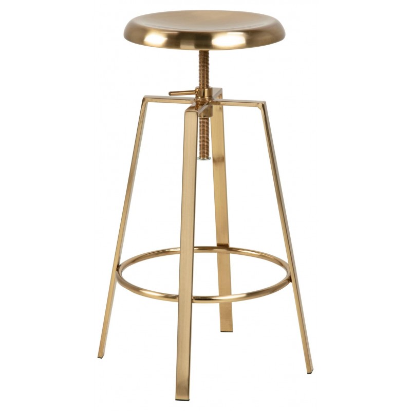 Barstol/højbordsstol Signature Uniselle guld stål - justerbar højde 87 cm