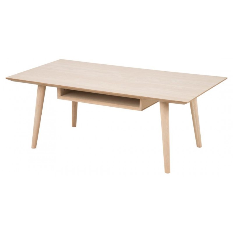 Sofabord og kaffebord Signature Wionna hvidpigmenteret olieret egetræsfinér 115x60x42 cm