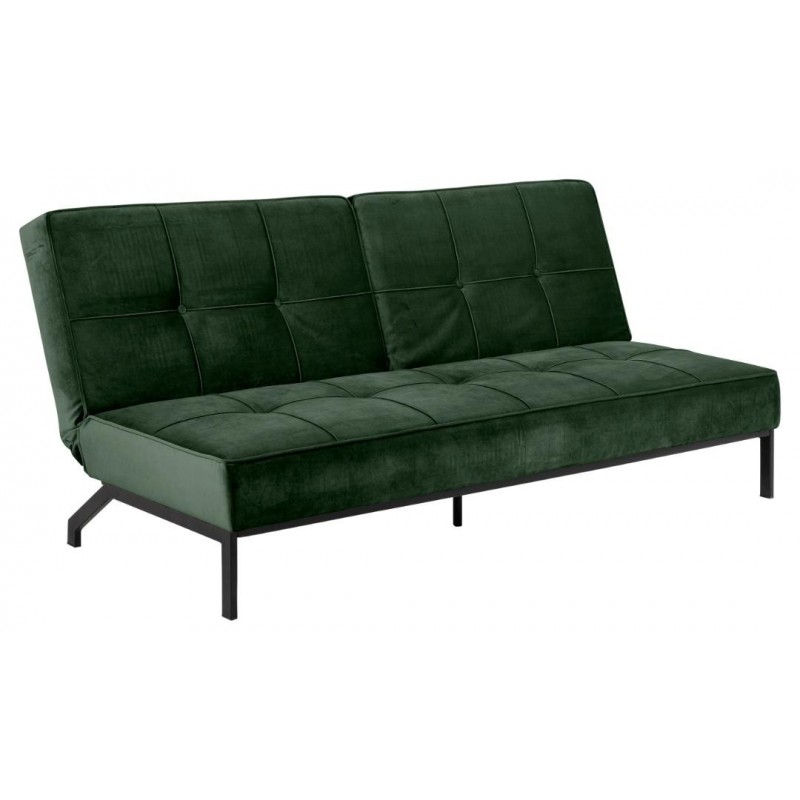 Sovesofa Signature Cirelle Vic stof skovgrøn 198 cm bred click & clack sofa seng