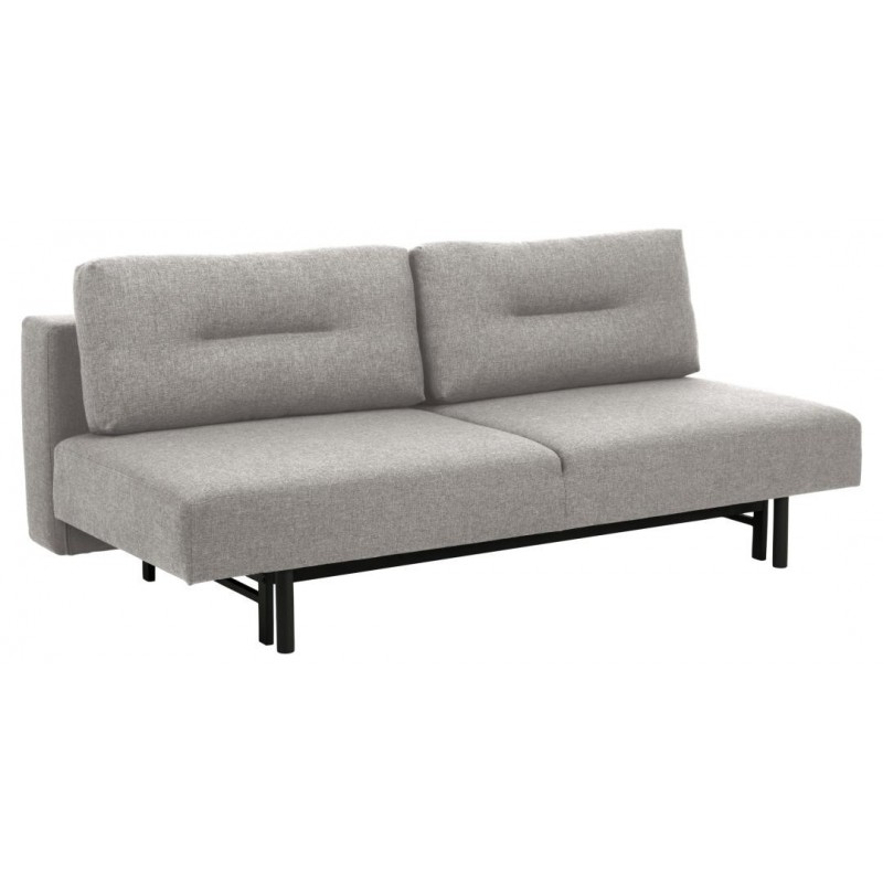 Sovesofa Signature Uvanne - lysegrå Spirit stof, skandinavisk design, stålben, 200x105x83 cm
