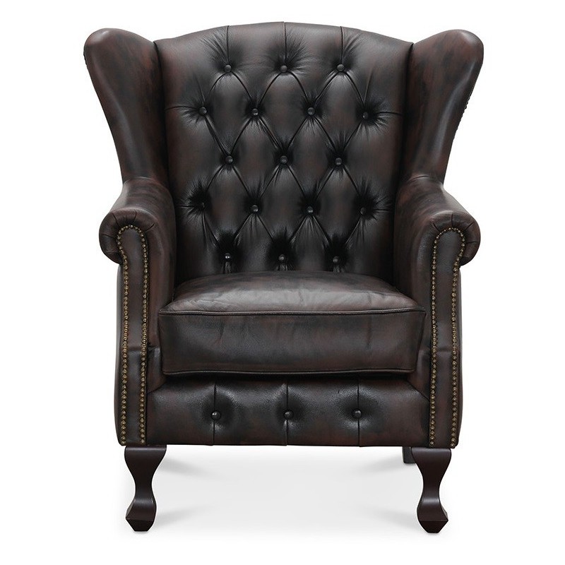 Aberdeen chesterfieldstol Brun