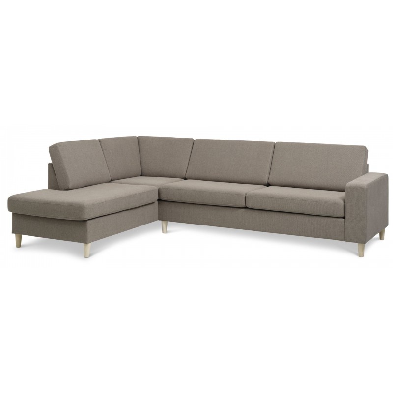 Thomas venstrevendt hjørnesofa med pufafslutning - Austin Antelope