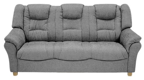 Strib 3 personers sofa grå