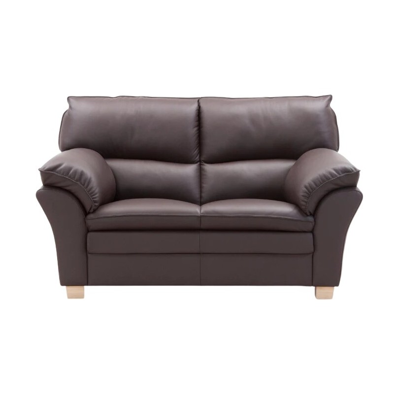 Thisted 2 pers - Brun Sixty læder