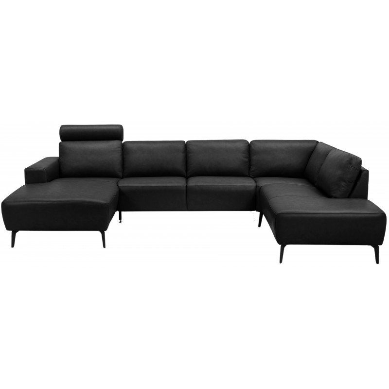 Copenhagen LæderHjørnesofa med chaiselong - Venstrevendt