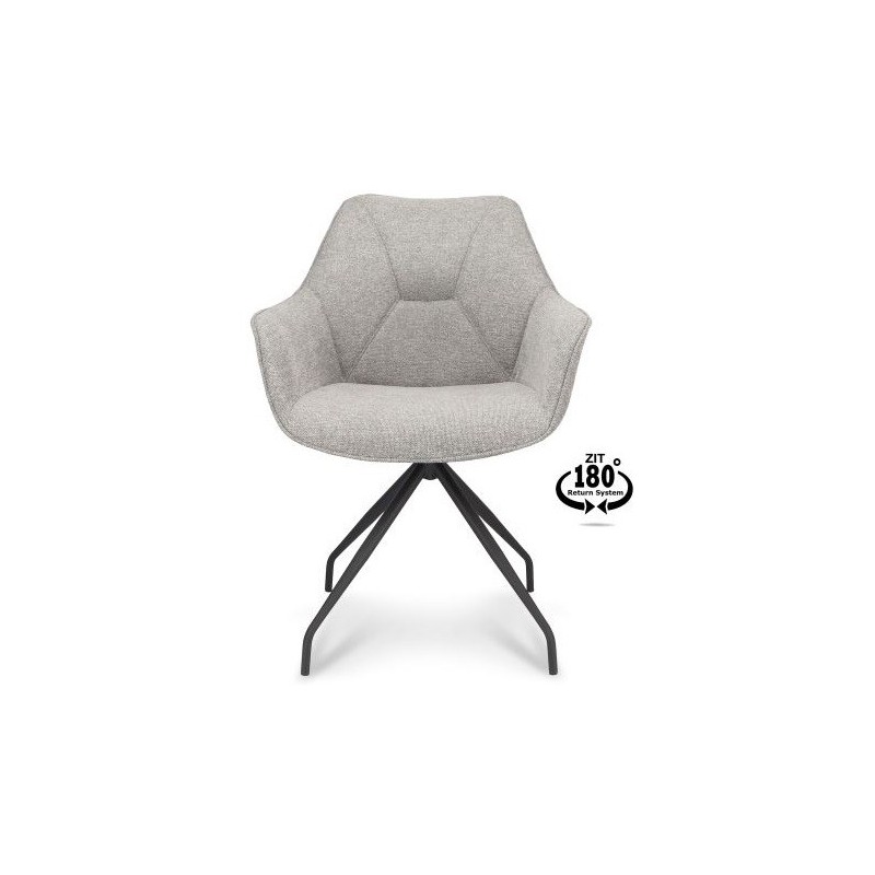 Anna - Spisebordsstol - Zinc Grå stof