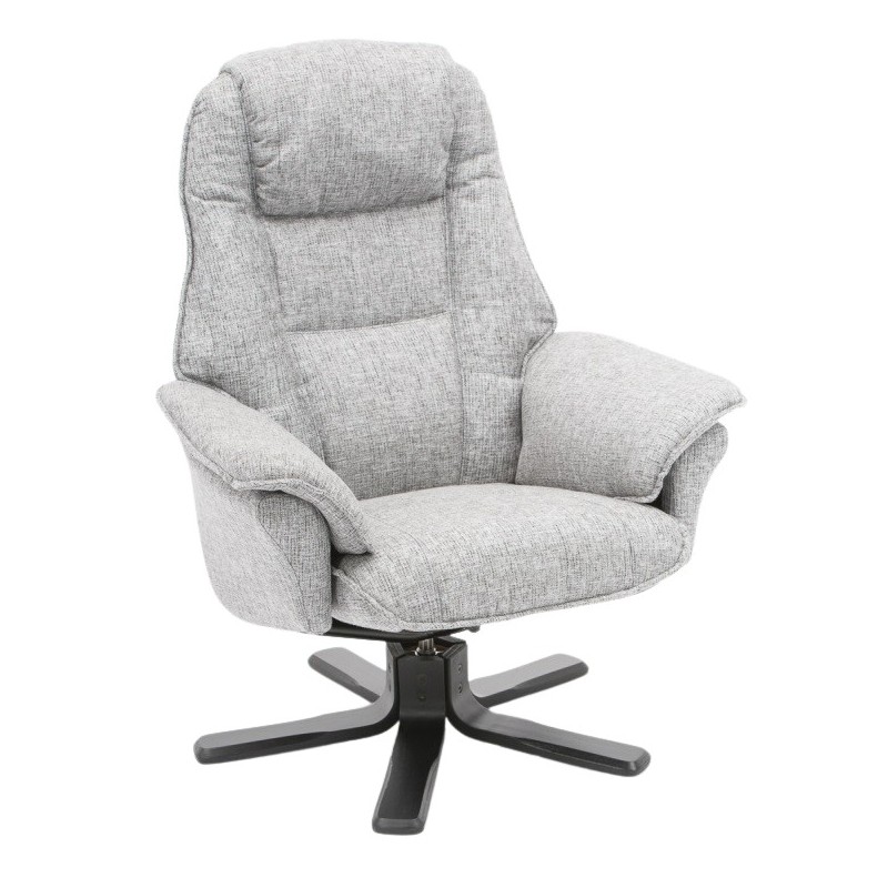 Næsby Drejestol lysegrå Stof