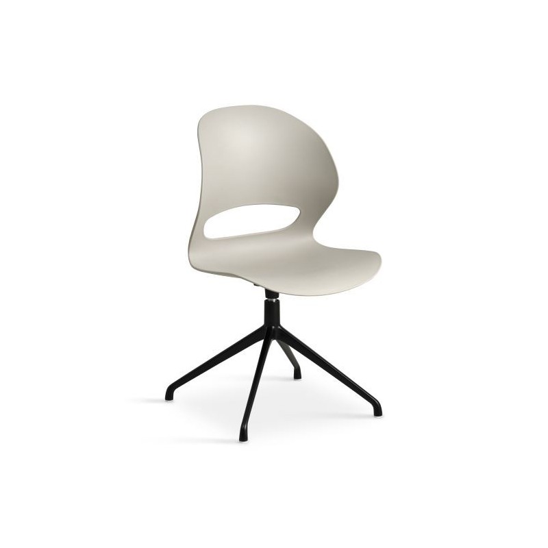 Linea Stone Spisebordsstol med sort drejestel