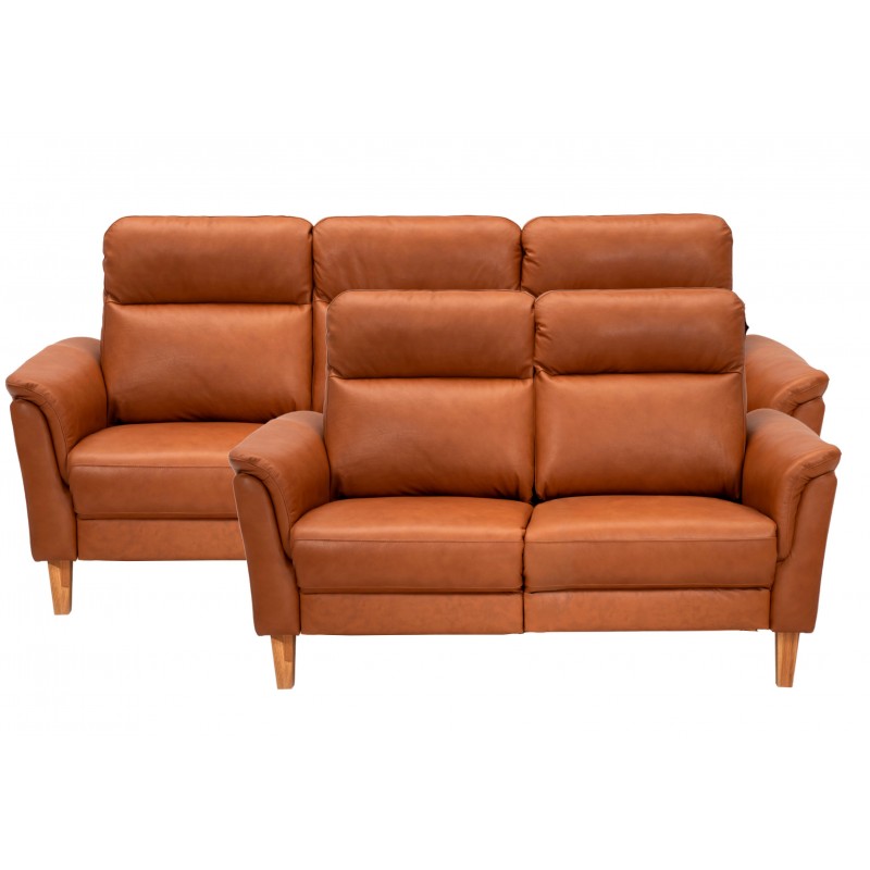 Sæby sofasæt Cognac Lædersofa