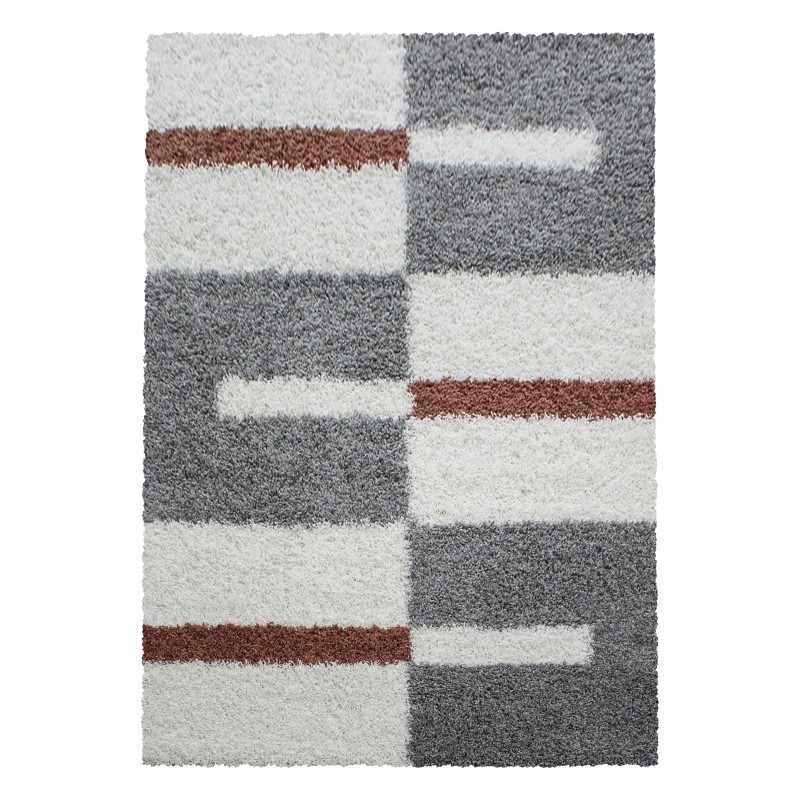 Gala Shaggy tæppe Ternet - Terra - 280x370