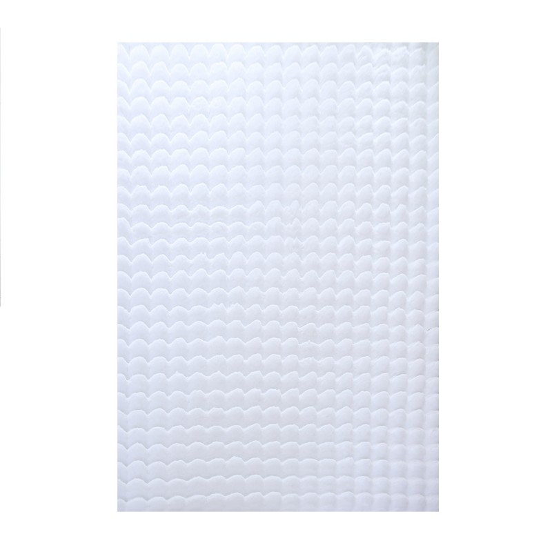 AMBIANCE Unicolor hvid vaskbart gulvtæppe rektangel - 140 x 200 cm