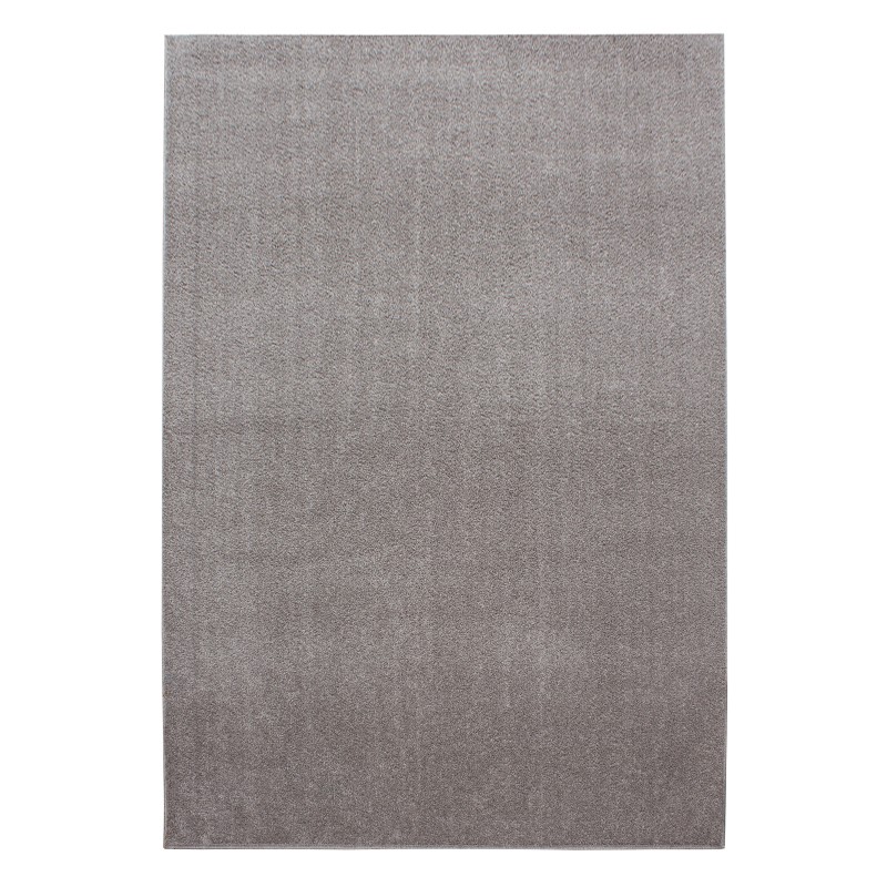 Ata Kortluvet tæppe Ensfarvet - Beige - 160x230 billede