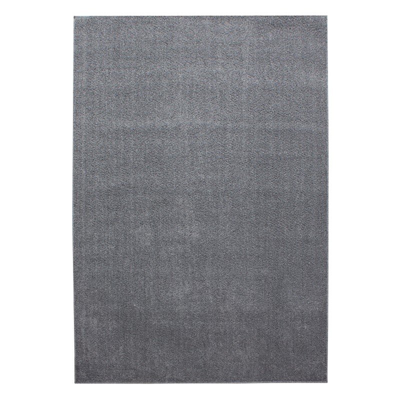Ata Kortluvet Tæppeløber Ensfarvet - Lysegrå - 80x250 (Løber) billede