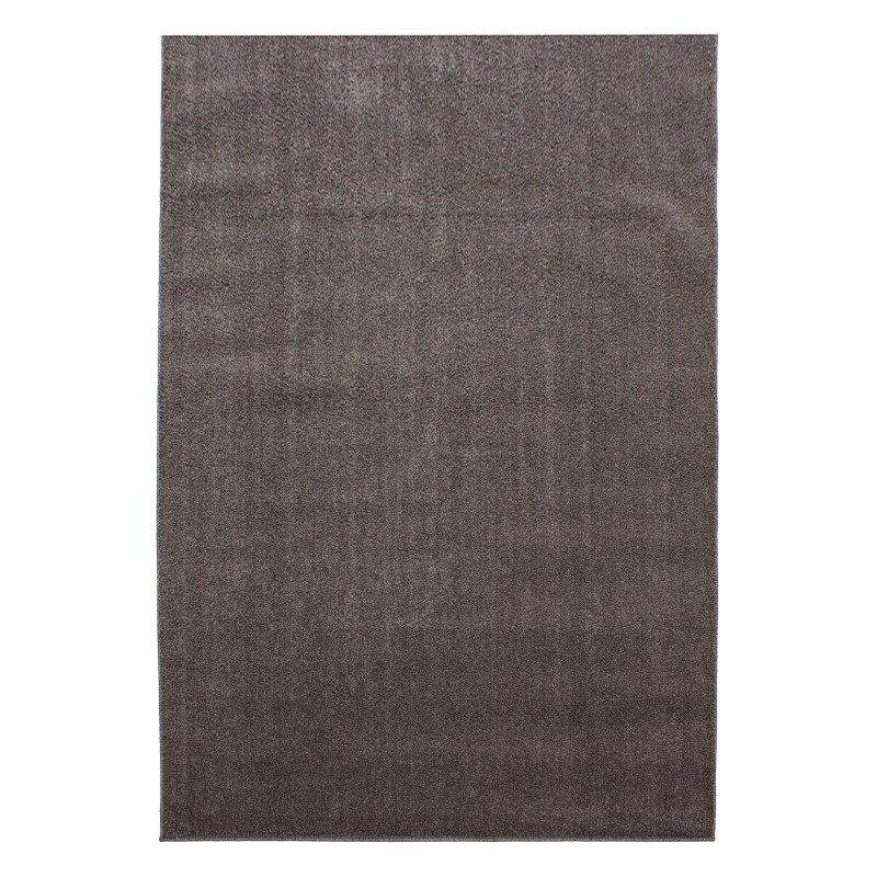 Ata Kortluvet Tæppeløber Ensfarvet - Mokka - 80x150 (Løber) billede