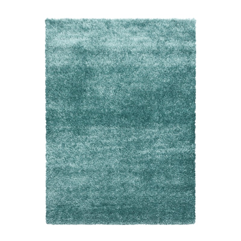 Brilliant Shaggy Tæppeløber Ensfarvet - Aqua - 60x110 (Løber) billede