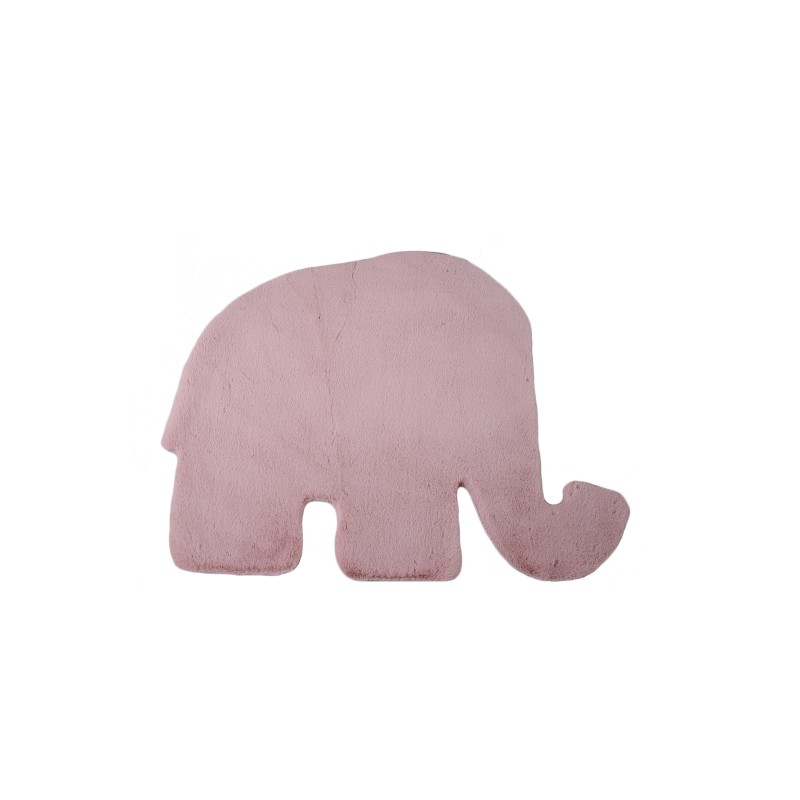 Caty Børnetæppe Elefant - Rosa - 80x100