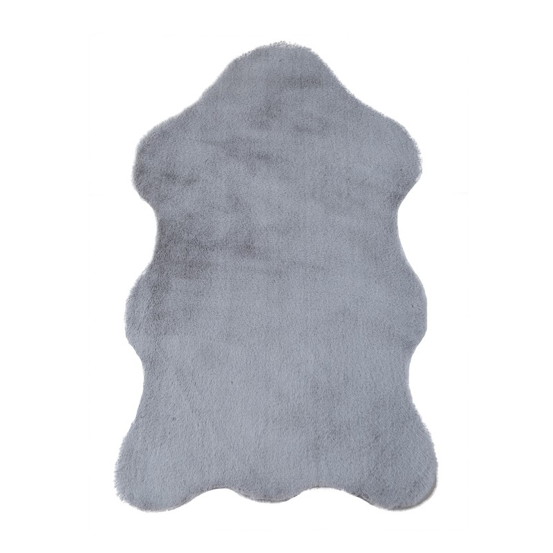 Caty Børnetæppe imiteret Fåreskind - Sølv - 60x90