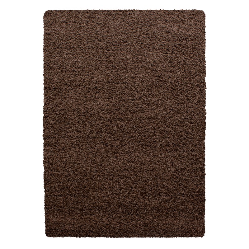 Dream Shaggy Tæppeløber Ensfarvet - Brun - 80x150 (Løber) billede