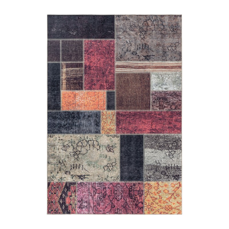 Fiesta Vaskbart tæppe Patchwork - Multi - 200x290 billede
