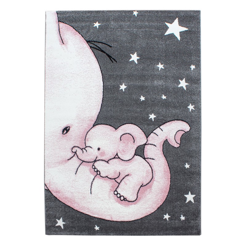 Kids Børnetæppe Elefant - Pink - 140x200