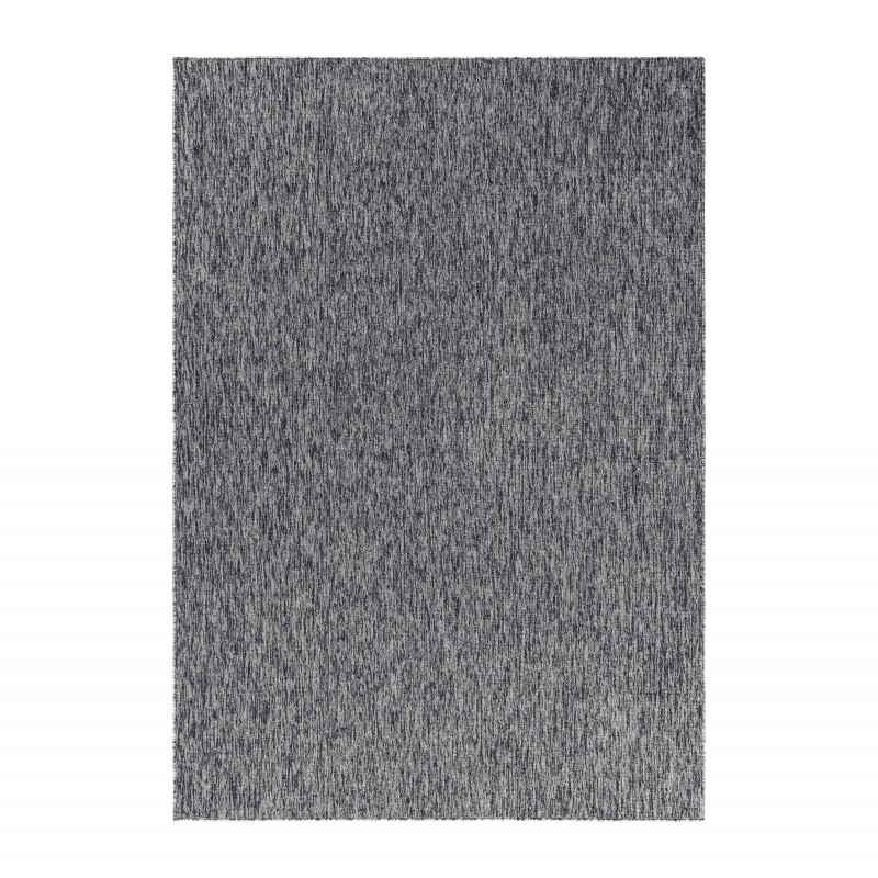 Nizza Kortluvet tæppe Ensfarvet - Grå - 140x200