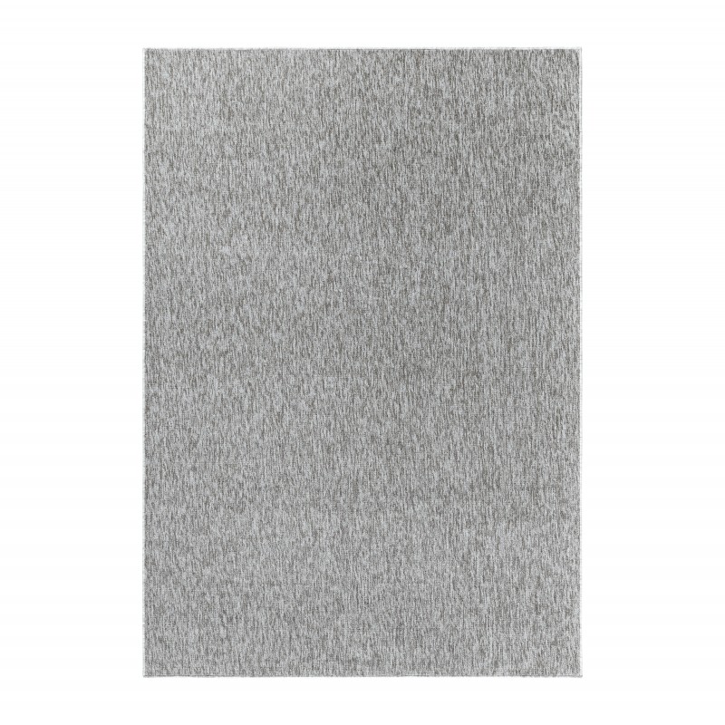 Nizza Kortluvet tæppe Ensfarvet - Lysegrå - 200x290