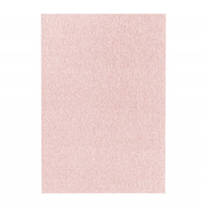NIZZA unicolor rosa rektangulært kortluvet tæppe 200 x 290 cm - 240 x 340 cm