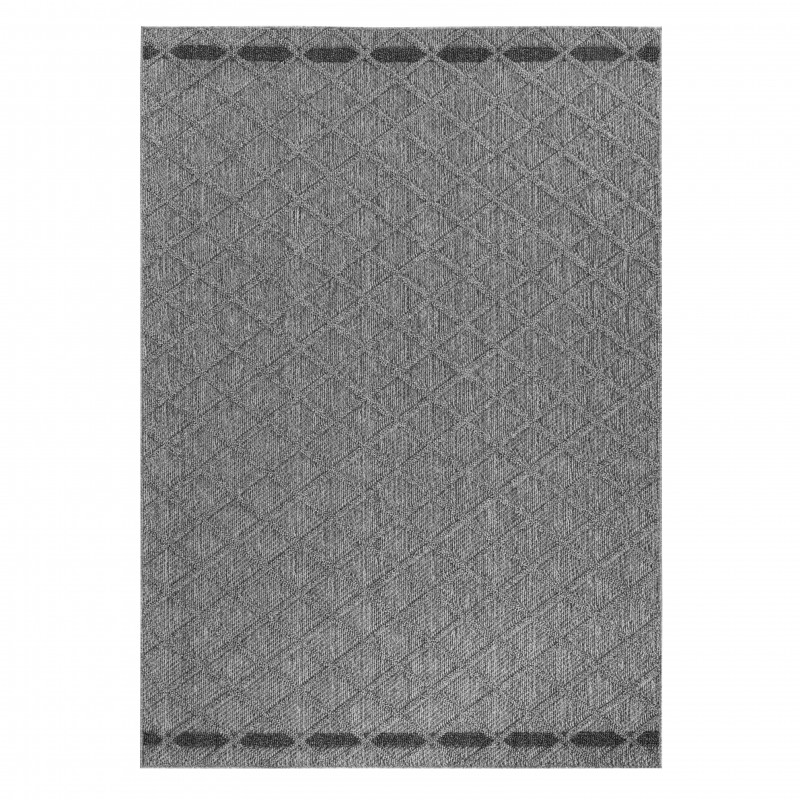 Patara Udendørs Tæppeløber Rhombus - Grå - 80x150 (Løber) billede