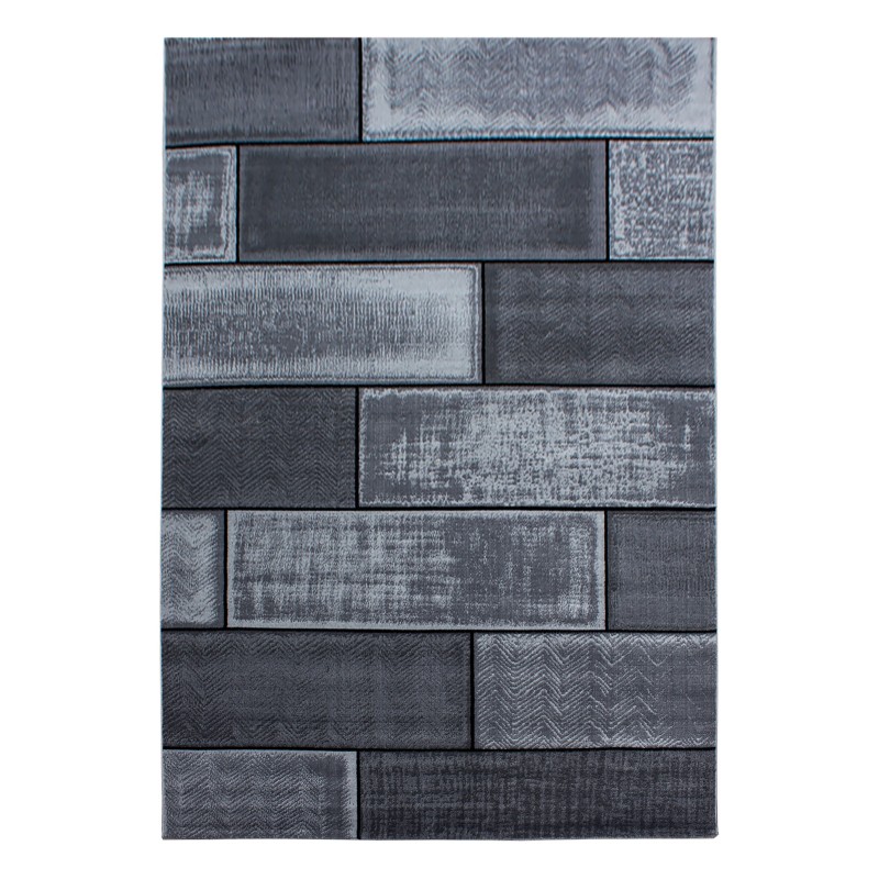 PLUS Steine sort rektangulært kortluvet tæppe - 240 x 340 cm
