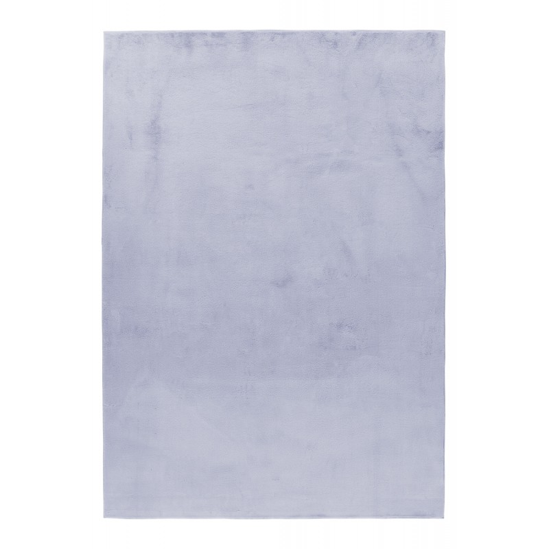 POUFFY Unicolor sølv løber - kortluvet tæppe - 80 x 250 cm