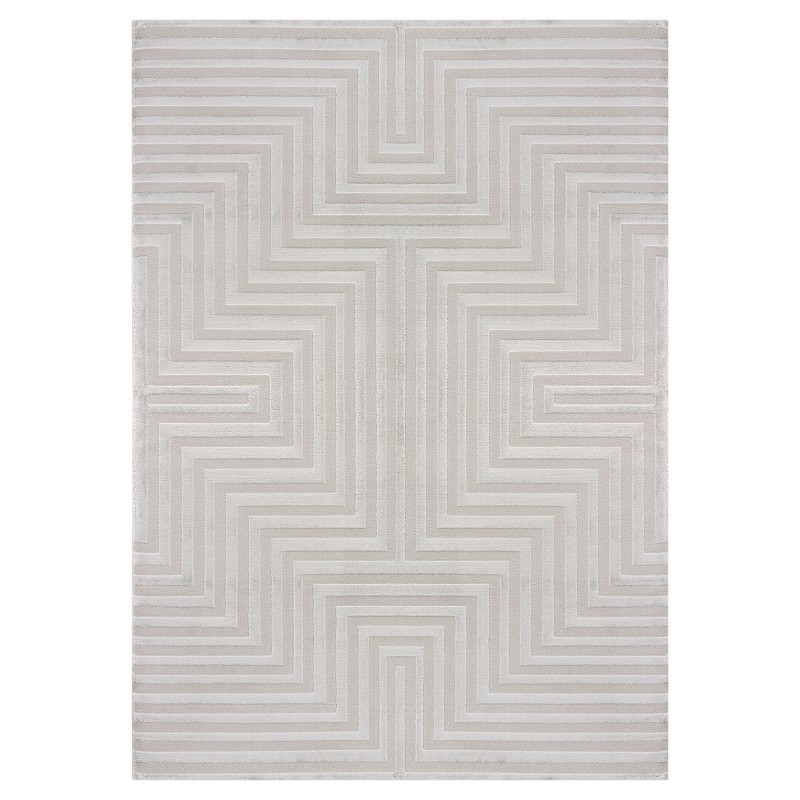 Sahara Indendørs tæppe 3D - Sølv - 160x230