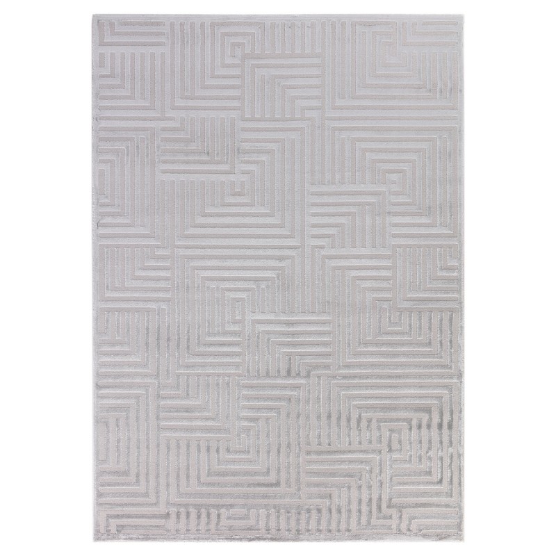 Sahara Indendørs tæppe 3D - Sølv - 160x230