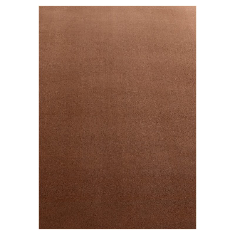 SKY ensfarvet brun kortluvet tæppe rektangel - 140 x 200 cm