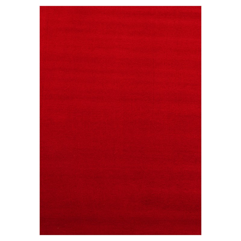 SKY Unicolor rødt kortluvet gulvtæppe rektangel - 120 x 170 cm