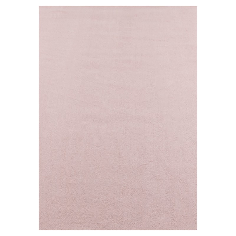 SKY Unicolor rosa rektangulært kortluvet tæppe - 120 x 170 cm