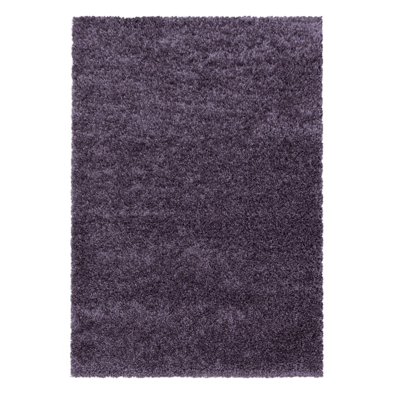 SYDNEY unicolor shaggy tæppe rektangel - violet - 120 x 170 cm